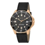 Esprit Kale Black Leather Black Dial For Men