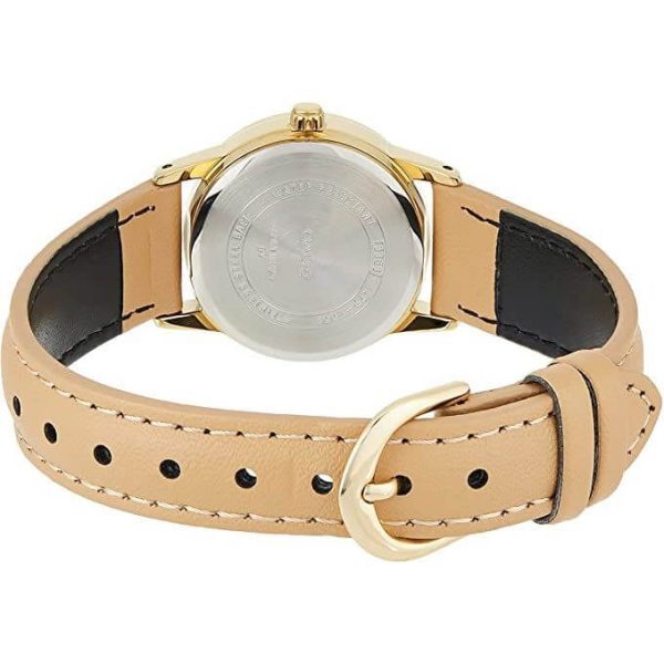 Casio LTP-V002GL-7B3 Light Brown leather strap for Women - Image 4