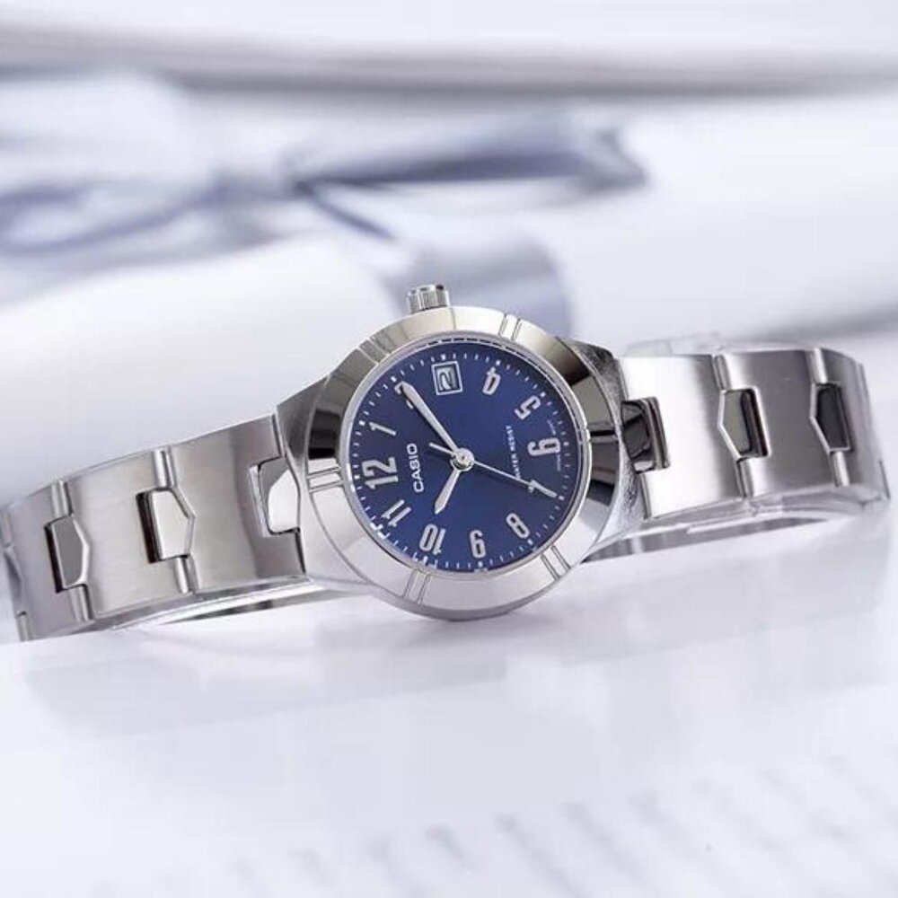 Casio LTP-1241D-2A2 Silver Stainless Watch for Women - Image 3