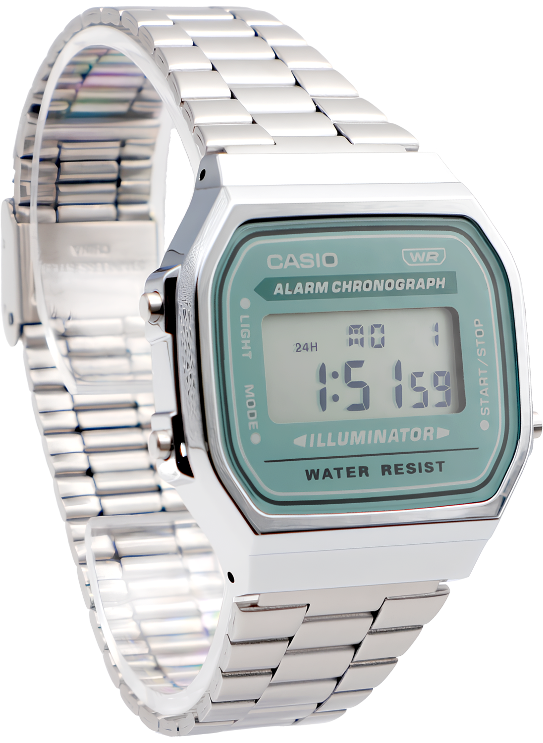 Casio Vintage Grey Digital Stainless Steel | A168WA-3AYDF - Image 3