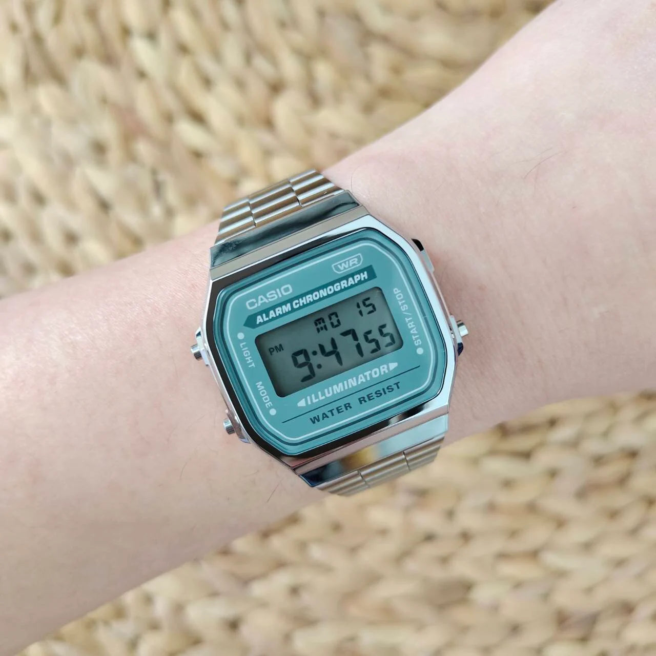 Casio Vintage Grey Digital Stainless Steel | A168WA-3AYDF - Image 2
