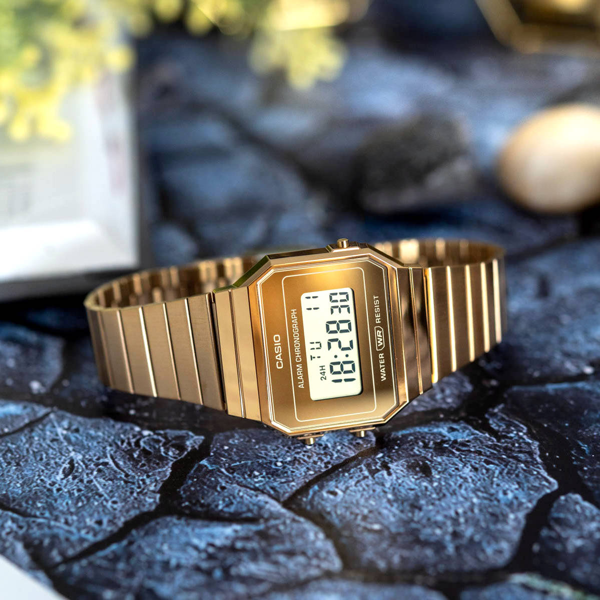 Casio Vintage Super Slim Digital Watch A700WEVG-9ADF - Image 4