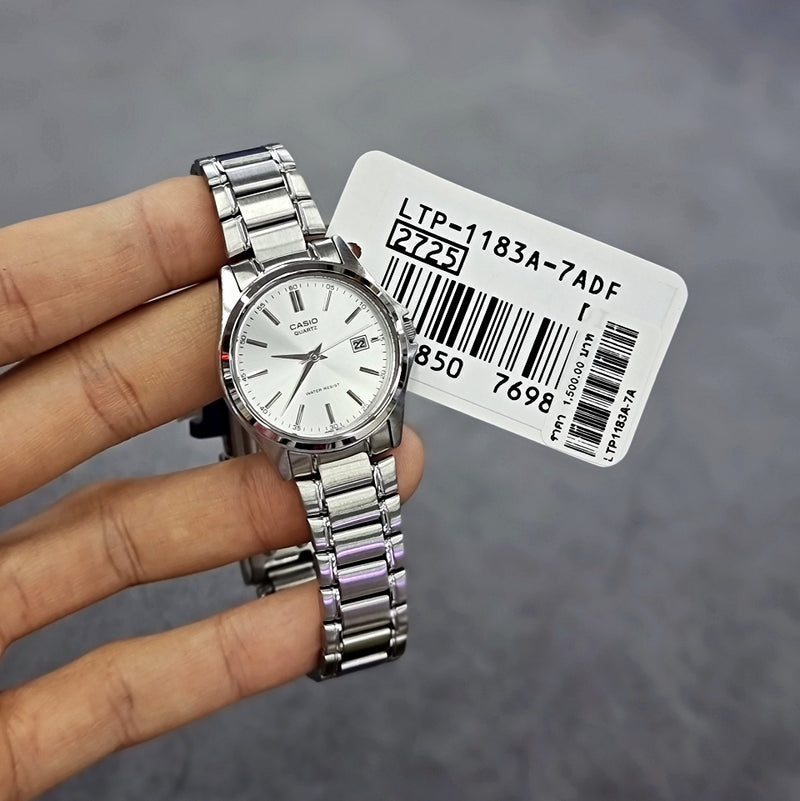 Casio Vintage LTP-1183A-7A Silver Watch for Women - Image 3