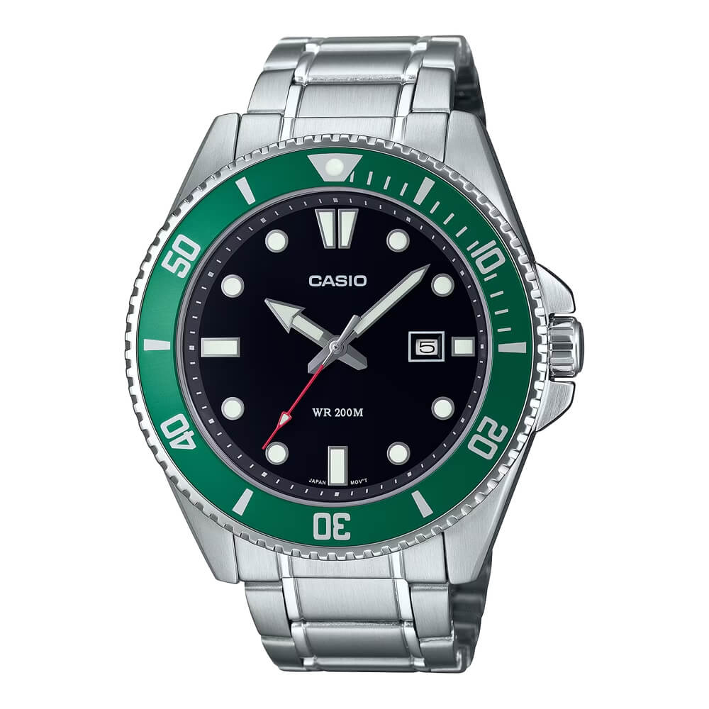 Casio Standard Duro Date Chain Watch MDV-107D-3AVDF