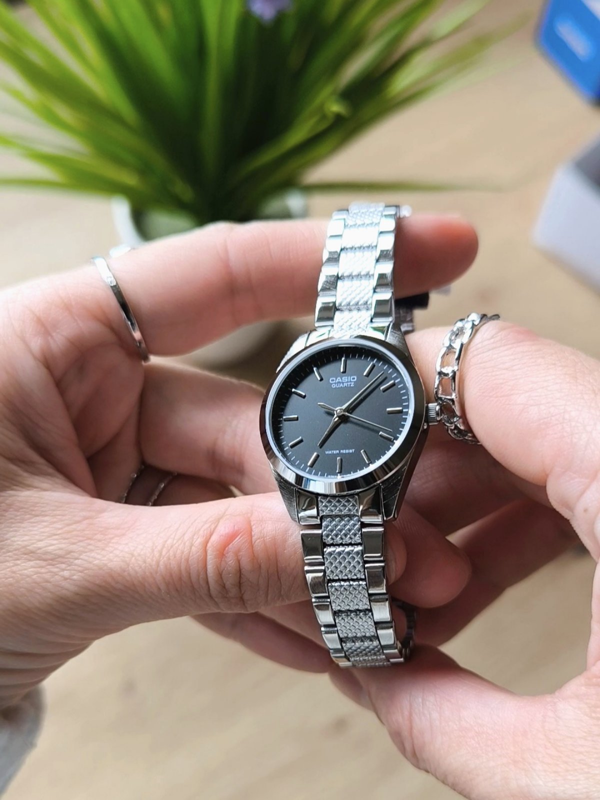 Casio LTP-1274D-1ADF Silver Stainless Steel Strap Watch for Women - Image 2