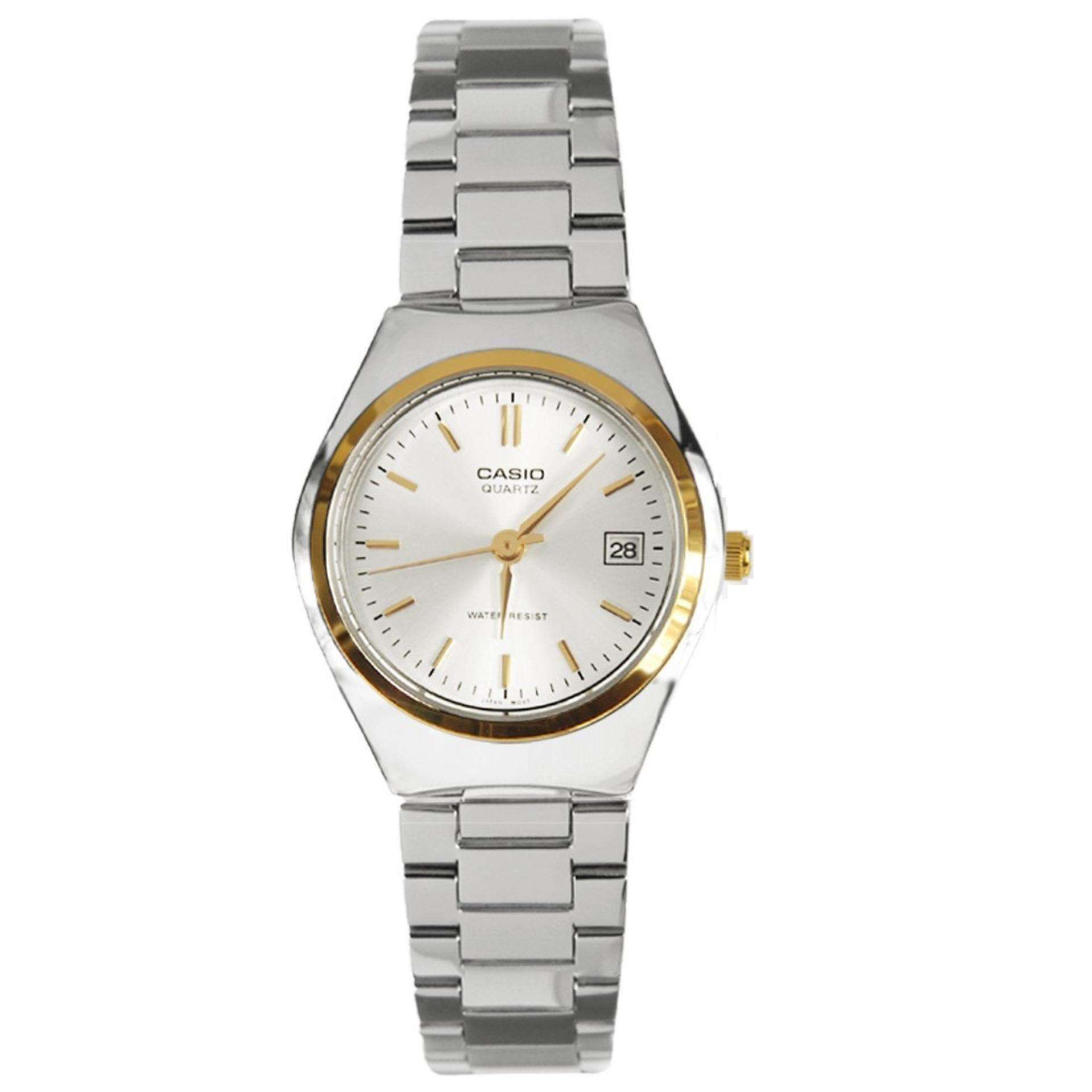 Casio Analogue White Dial Woman's Watch LTP-1170G-7ARDF