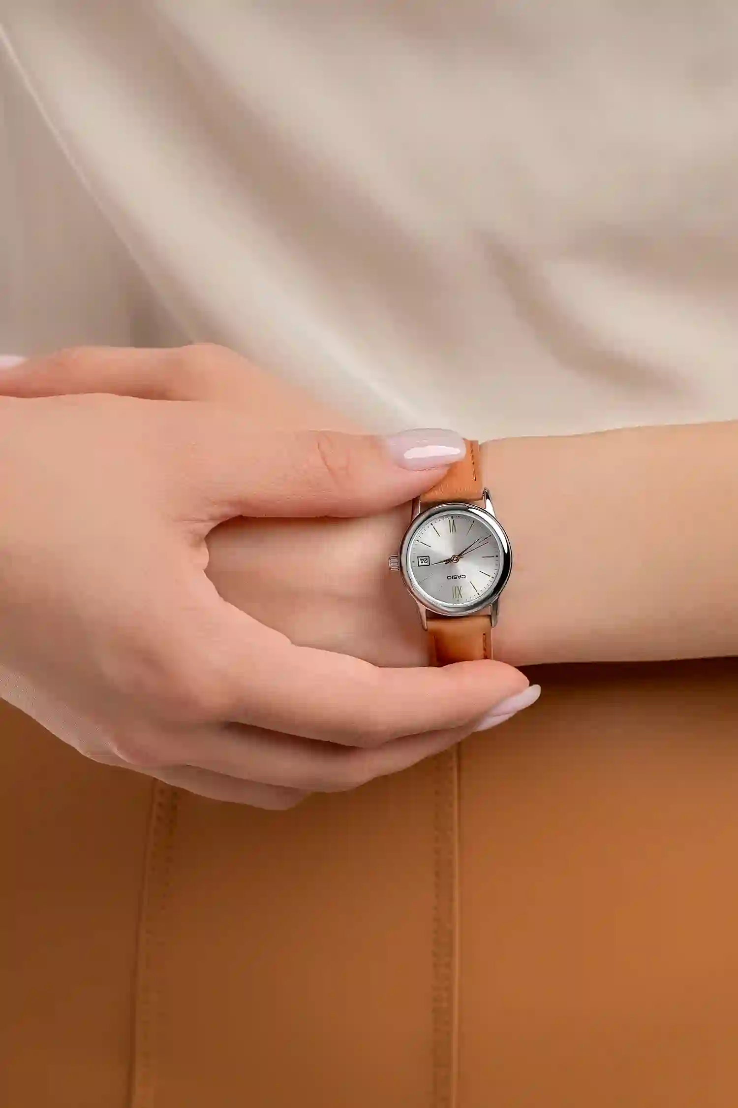 Casio Standard Date Ladies Belt Watch LTP-V002L-7B3UDF - Image 2
