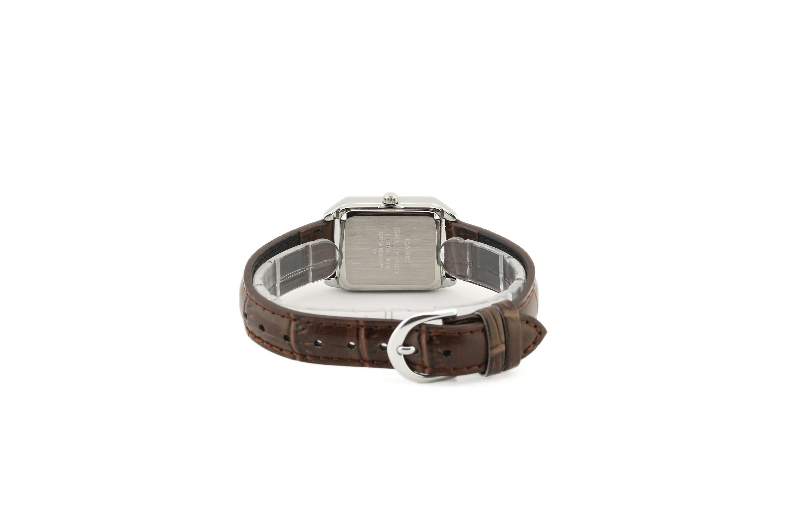 Casio Women's Watch Analog, White Dial Brown Leather Strap, LTP-V007L-7E2UD - Image 3