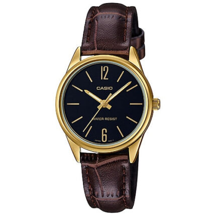Casio LTP-V005GL-1BUDF Analog Brown Leather Strap Watch